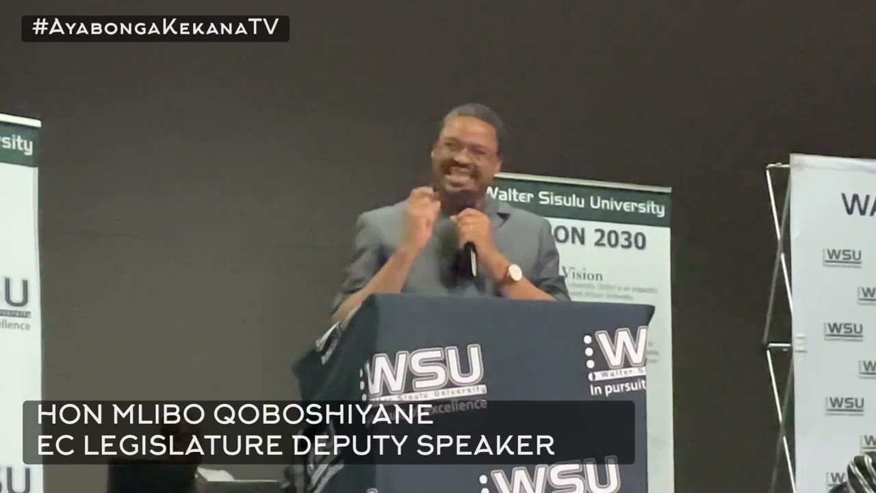 MANHOOD| Address by Hon. Mlibo Qoboshiyane