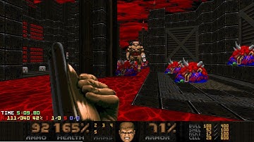 DOOM II - Abandon - MAP 01 (Crimson Dawn) UV-Max in 15:43