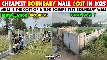 Readymade Boundary Wall Cost Per Square Foot || Readymade Compound Wall Latest Price in 2025