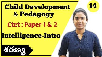 Intelligence Introduction| Unifactor theory explained in telugu | Ctet 2021 | Ctet Telugu | CDP