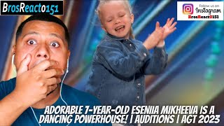 Early Release: Adorable 7-year-old Eseniia Mikheeva is a dancing AGT 2023 REACTION