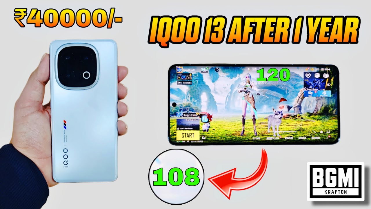IQOO 13 BGMI Review After 1 Year With FPS Meter | Should You Buy Refurbished IQOO 13