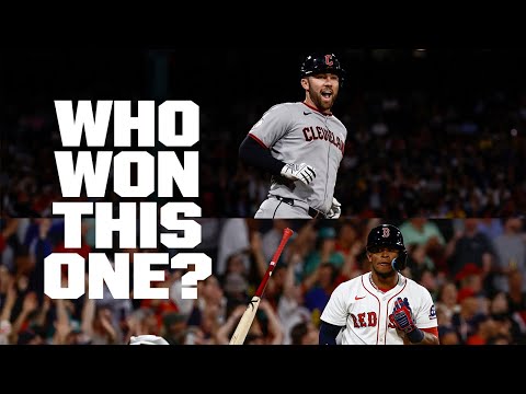 THRILLER in Boston as the Red Sox and Guardians battle it out🥊😁