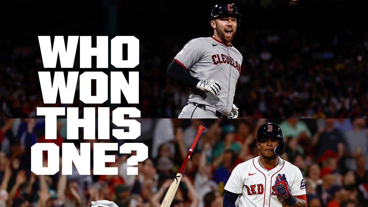 THRILLER in Boston as the Red Sox and Guardians battle it out🥊😁