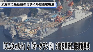 米海軍のミサイル駆逐艦が横須賀基地に寄港