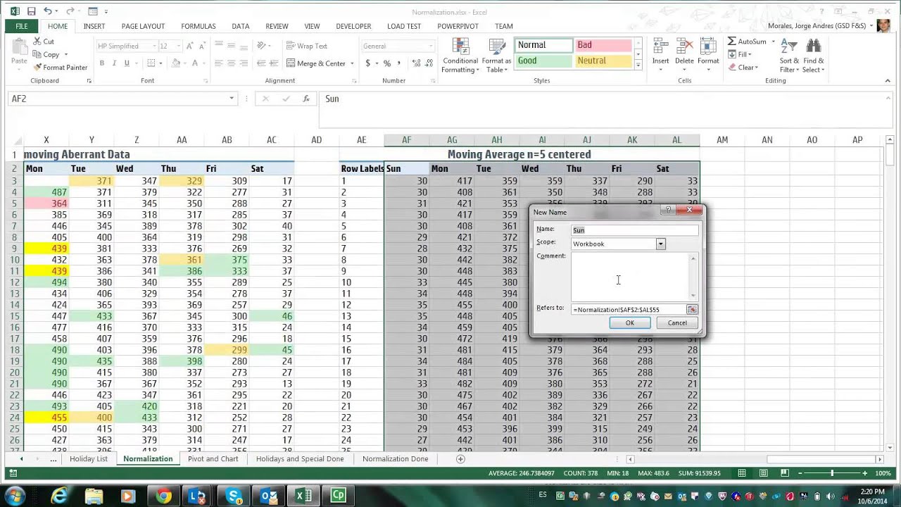 Data Normalization/Normalizacion de Datos part 8 index match - YouTube