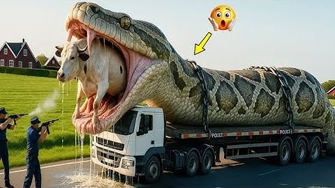 Heroic Rescue Team Saves Lonely Cow from a Deadly Giant Python 🐍 | Heart-Stopping Jungle Encounter