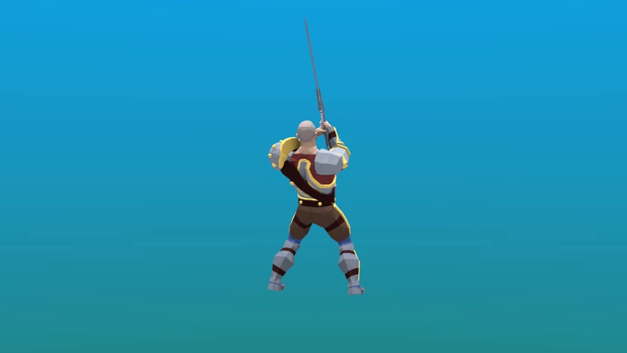 Warrior animation for the game - YouTube