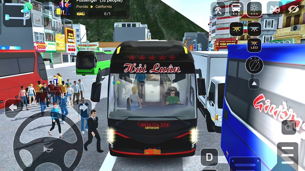 ​Florida to California? 🚌💨 Managing 32 Passengers in Coach Bus Simulator Vietnam