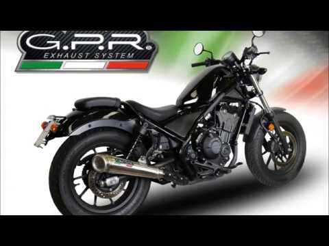 HONDA CMX REBEL 500 GPR EXHAUST SYSTEMS SCARICO GPR HONDA CMX REBEL 500 ...