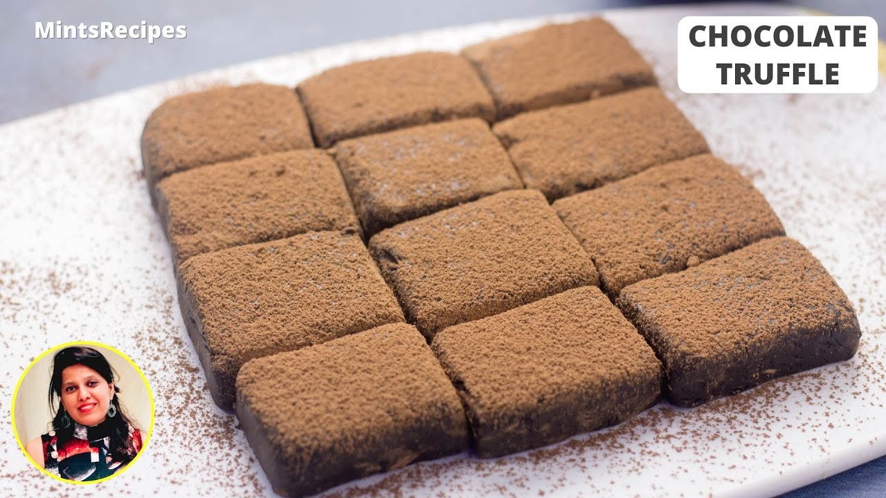 3 Ingredient Chocolate Truffles Recipe - चॉकलेट ट्रफल रेसिपी - Chocolate Fudge Recipe | MintsRecipes