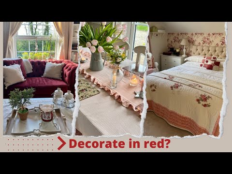 country-decorating-ideas-with-red-color-schemes-for-every-room💝-home-tour💝