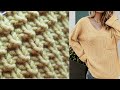 Бомбический узор для вашего джемпера оверсайз ✔ knitting pattern.