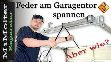 Wie stelle ich mein Garagentor ein?