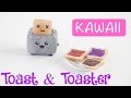 DIY CUTE Miniature Toast & Toaster Charm/Keychain