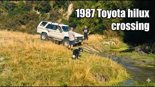 1987 Toyota Hilux Surf Crossing Stream