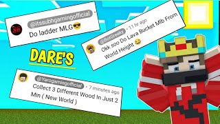 Big Youtubers Gave Me Dare's in Minecraft ft.@PandaGamerYT3 @itssubhgamingofficial😱