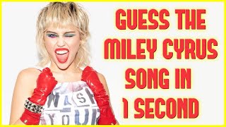 Guess The Miley Cyrus Song In 1 SECOND - Challenge! #2