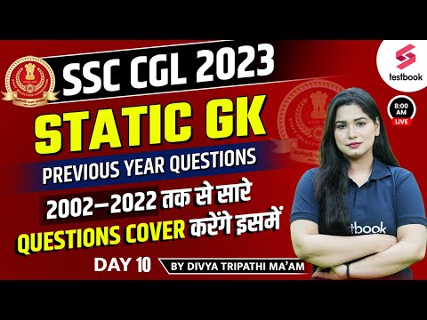 SSC CGL GK GS 2023 | Static GK Previous Year Paper | SSC CGL General Awareness |Day 10 | Divya Ma'am
