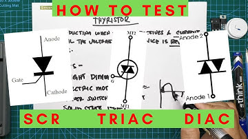 Thyristor - What are SCR, Triac, Diac and how to test (tagalog)