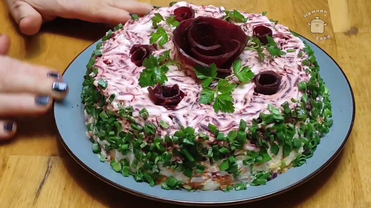 ОСЕЛЕДЕЦЬ ПІД ШУБОЮ З ЯБЛУКОМ ТА ЗАПЕЧЕНИМИ ОВОЧАМИ🍏 Herring Under a Fur Coat with Apple 🍏