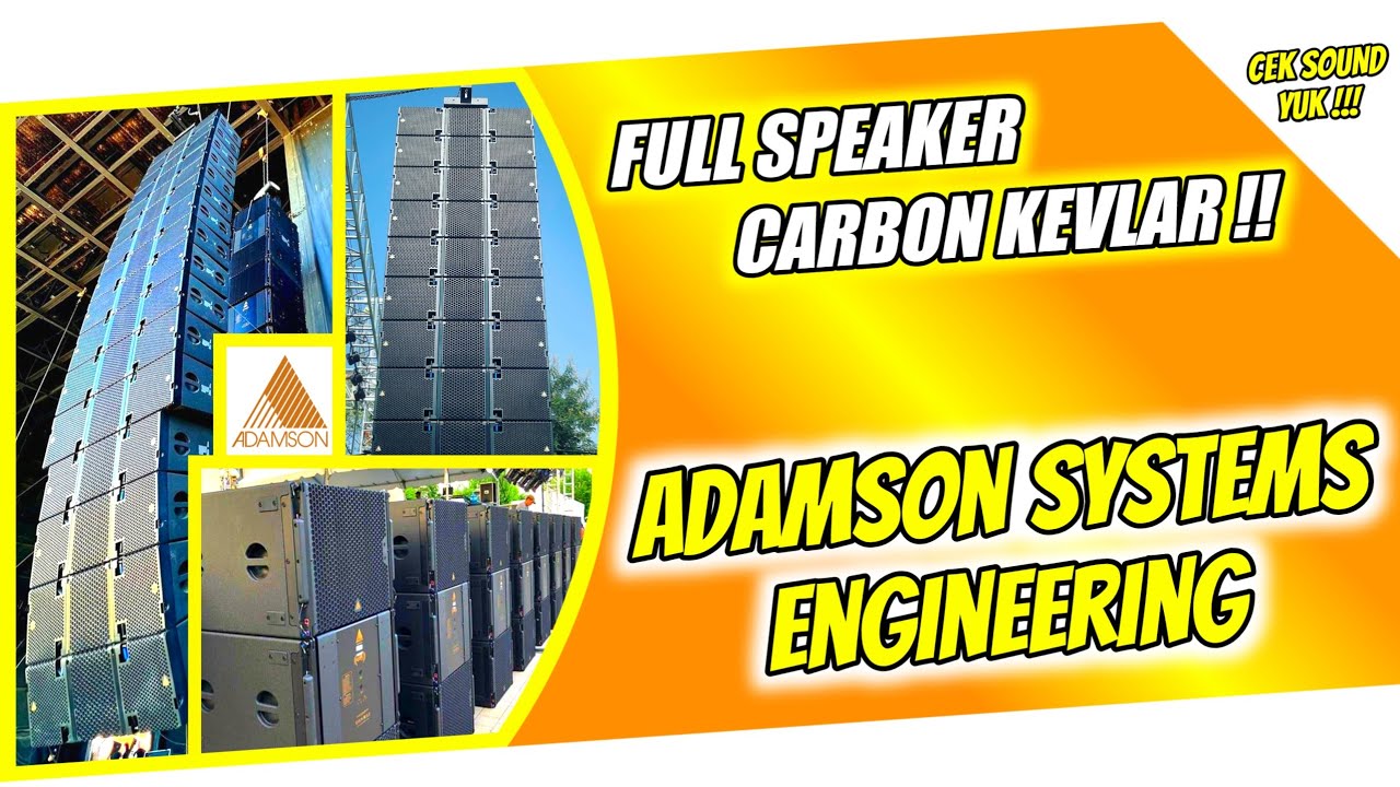 FULL PAKAI SPEAKER CARBON ‼️ ADAMSON SYSTEMS ENGINEERING KANADA