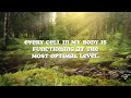 Perfect Health Affirmations, Activate self healing with 528HZ frequencies✨🧠💖