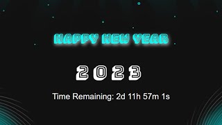Happy New Year 2024 Countdown clock using CSS and Java Script | CSS and Java Script Tutorials Net Worth