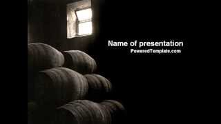 Wine Cellar PowerPoint Template by PoweredTemplate.com