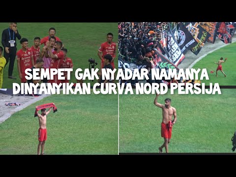 Momen Yusuf Helal Menghampiri Tribun Curva Nord Persija | Persija vs Persikabo