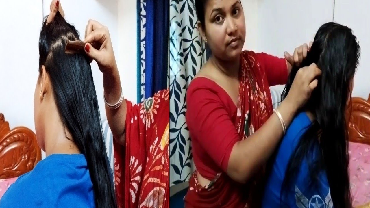 Lice picking on coconut🥥oil || Lice picking combing hair ||