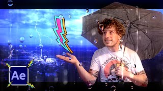 How to create RAIN and THUNDER in After Effects