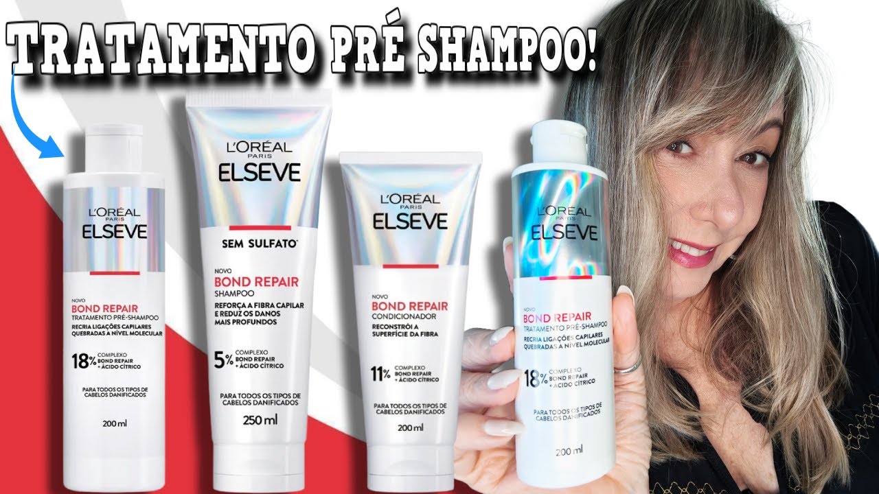 ELESEVE BOND REPAIR TRATAMENTO PRÉ SHAMPOO  e condicionador