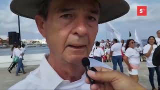 Poca asistencia registró la explanada de la bandera de Cozumel en la convocatoria a nivel Nacional