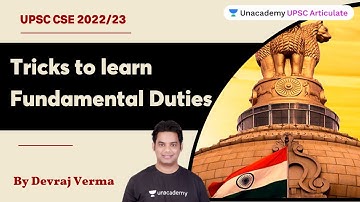 Tricks to learn Fundamental Duties | UPSC CSE 2022/23 | Devraj Verma | UPSC Articulate