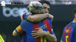 اهداف مبارة فالنسيا و برشلونة | 2-3  | الدوري الإسباني |   22-10-2016