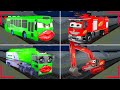 There's Horror Secret Place Compilations Red Mcqueen vs Green Mama Truck 😱 SAKURA SCHOOL SIMULATOR