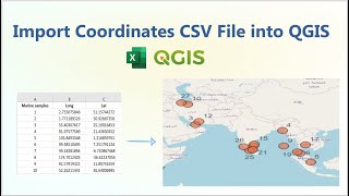 Importing Coordinates CSV file into QGIS and Labelling the Points