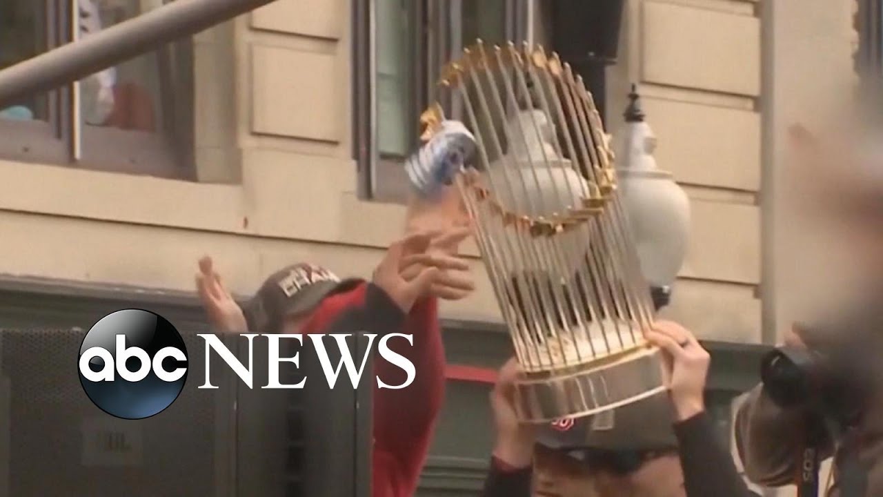 Nationals World Series trophy broken?