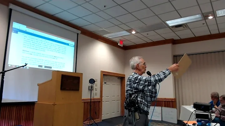 Charles Meek at the BigTex Conference 2018 in Kerr...