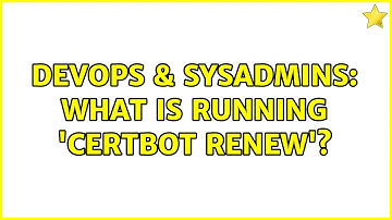DevOps & SysAdmins: What is running 