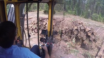 Tigercat 234B loading  pine pulpwood