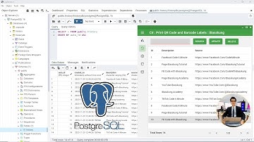 การใช้งานโปรเจค C# เชื่อมต่อกับฐานข้อมูล PostgreSQL แบบ Localhost ใน pgAdmin 4