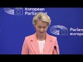 Press conference by President von der Leyen on the next College of Commissioners