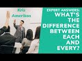 Each vs. Every | The differences between "each" and "every" | Best vocabulary lessons