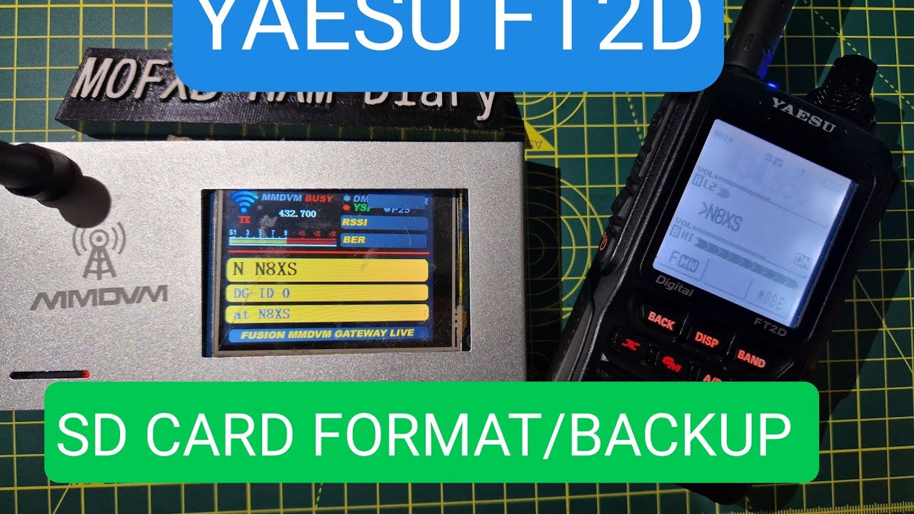 YAESU FT2D - SD CARD CONFIG/ BACKUP / FORMAT - YouTube