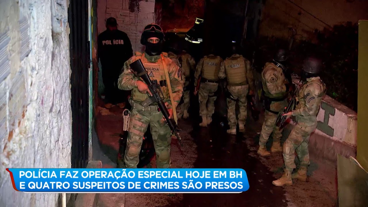 Operação da Polícia Civil prende quatro suspeitos de tráfico no aglomerado Pedreira Prado Lopes