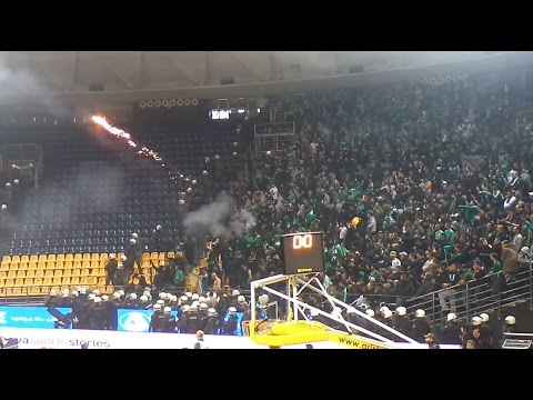 Flying flares @ Greek Cup Basketball Final 2017