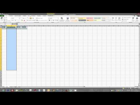 Creare una tabella in Excel