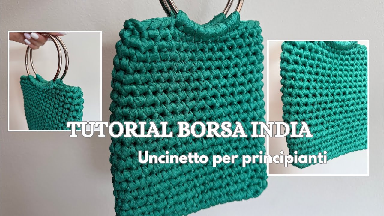 Tutorial Borsa India - Borsa uncinetto per principianti - Macrè Bag